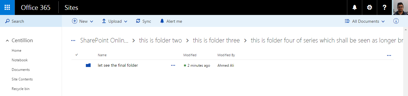 SharePoint Online document library breadcrumbs with large file names