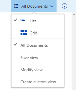 SharePoint Online document library custom views