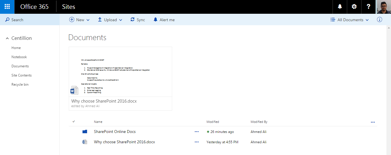 SharePoint Online document library pin feature