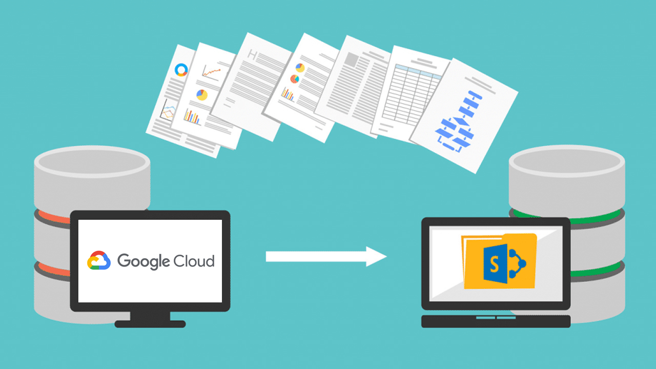 Google Cloud to SharePoint migration